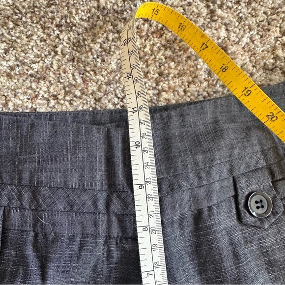 Harve Benard Charcoal Cotton Blend Capri Trousers Womens 10 - Picture 6 of 7